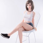 Weiße 150cm erwachsene Sex-Puppen-kleine Brust-dünnes japanisches junges Mädchen